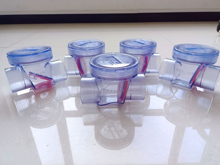 DN40-1 1/2" PVC transparent backwater valve PVC non-return valve