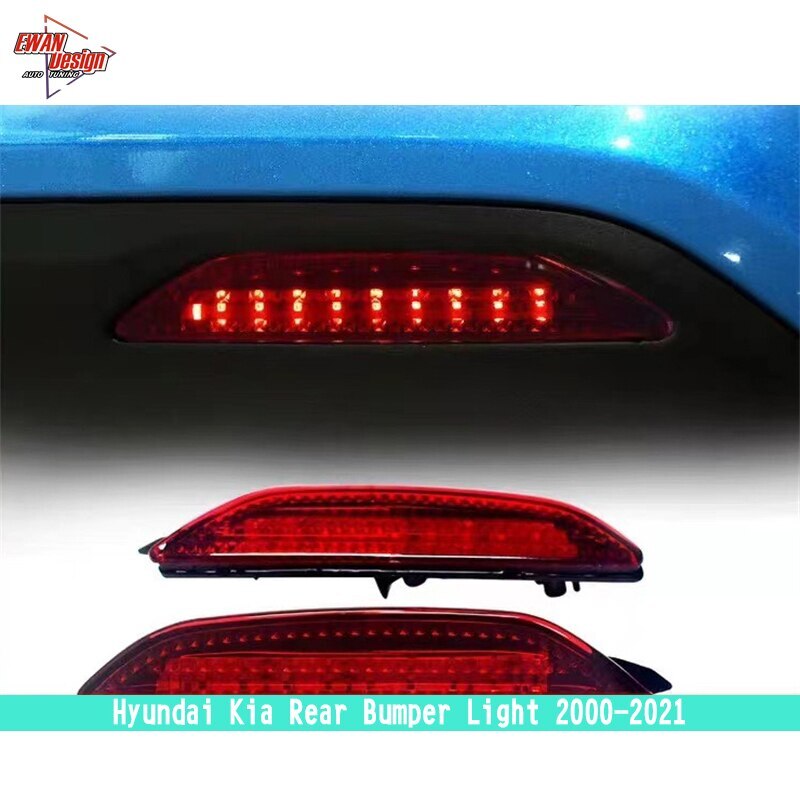 2Pcs/Set LED lights Upgrade Bumperlights Rear lamp Accessories New Type rearlights Tail Bumperlamp For Hyundai Kia 2000 - 2021