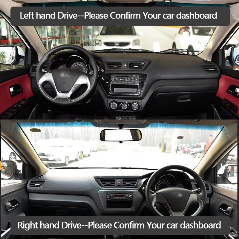 For Kia Rio 2011 2015 2017 2021 Car Dashboard Cover Mat Avoid Light Pad Instrument Panel Carpets parts