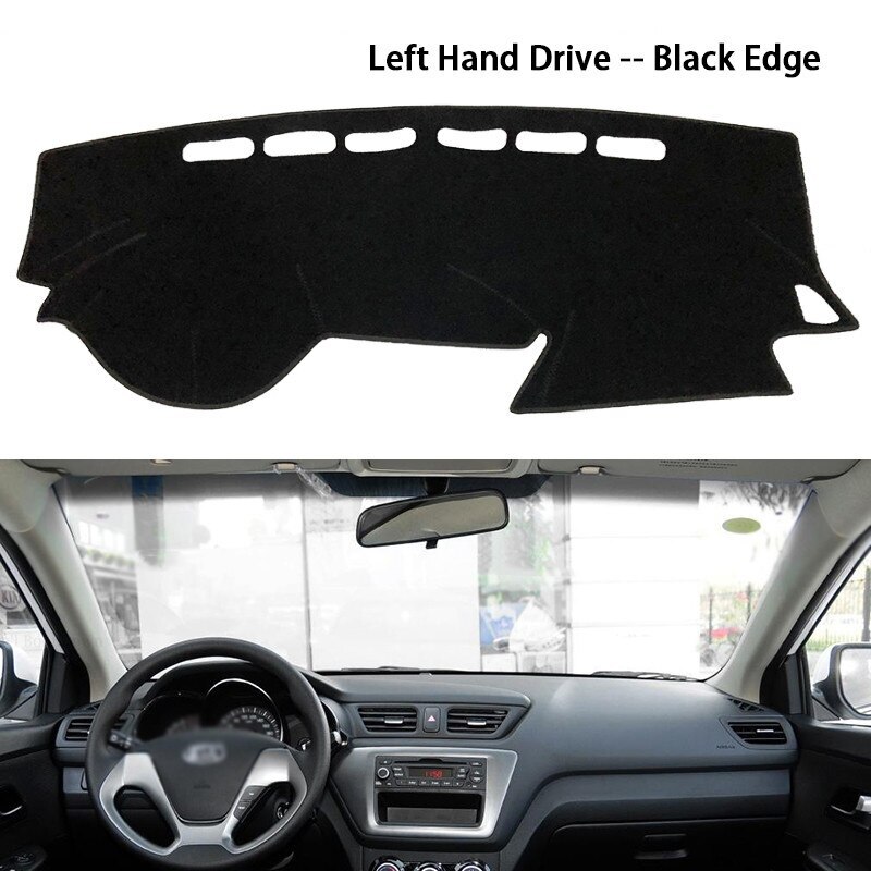 For Kia Rio 2011 2015 2017 2021 Car Dashboard Cover Mat Avoid Light Pad Instrument Panel Carpets parts