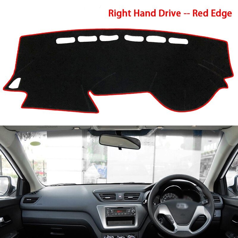 For Kia Rio 2011 2015 2017 2021 Car Dashboard Cover Mat Avoid Light Pad Instrument Panel Carpets parts