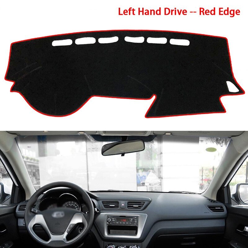 For Kia Rio 2011 2015 2017 2021 Car Dashboard Cover Mat Avoid Light Pad Instrument Panel Carpets parts