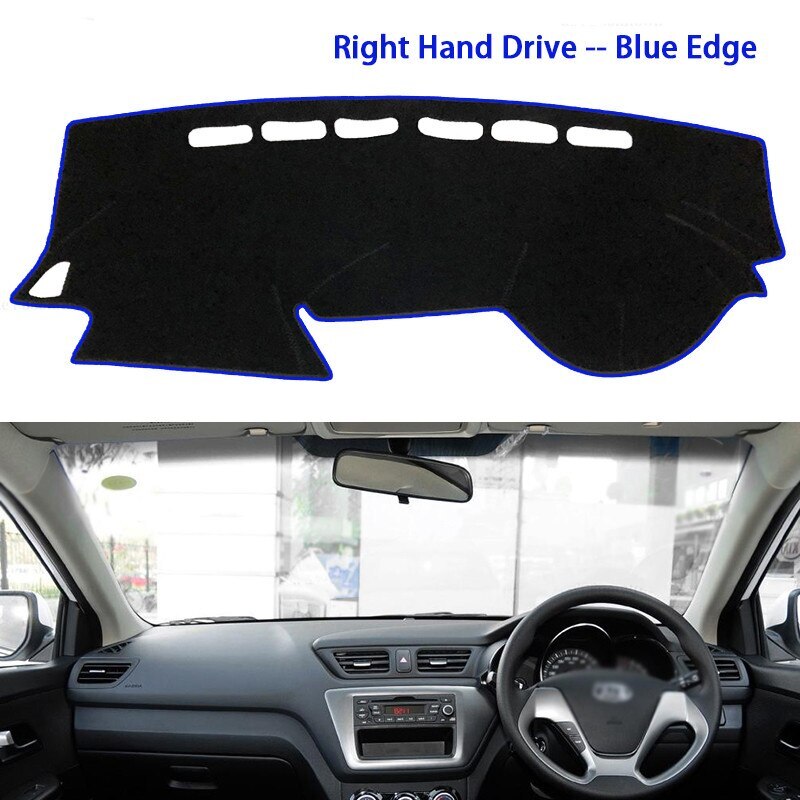 For Kia Rio 2011 2015 2017 2021 Car Dashboard Cover Mat Avoid Light Pad Instrument Panel Carpets parts