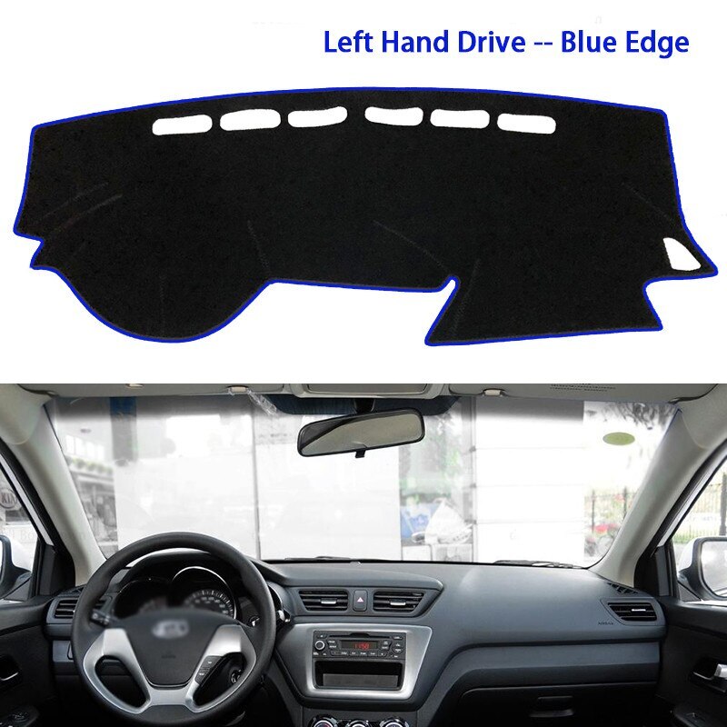 For Kia Rio 2011 2015 2017 2021 Car Dashboard Cover Mat Avoid Light Pad Instrument Panel Carpets parts