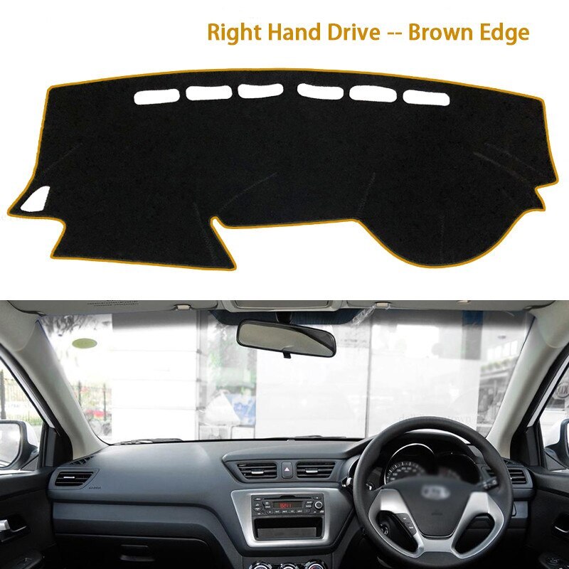 For Kia Rio 2011 2015 2017 2021 Car Dashboard Cover Mat Avoid Light Pad Instrument Panel Carpets parts