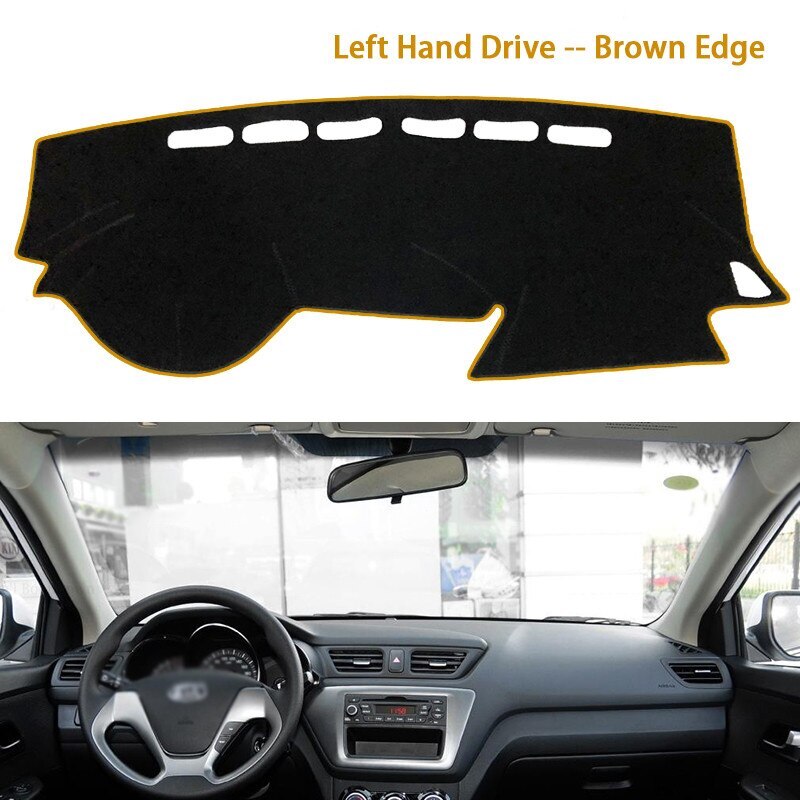 For Kia Rio 2011 2015 2017 2021 Car Dashboard Cover Mat Avoid Light Pad Instrument Panel Carpets parts