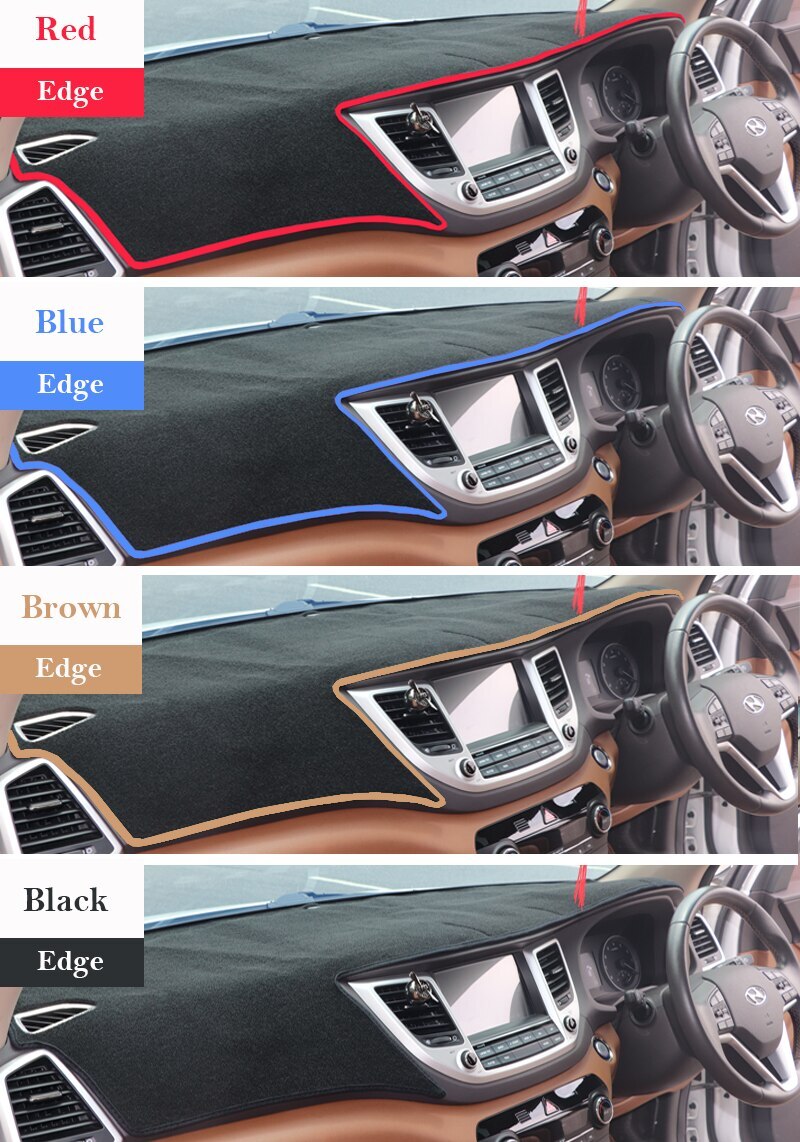 For Kia Rio 2011 2015 2017 2021 Car Dashboard Cover Mat Avoid Light Pad Instrument Panel Carpets parts