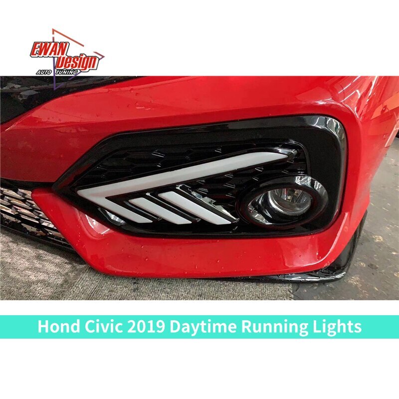 New Type Style Light DRL 2022 Style Daytime Running Lights Light Lens LED Streamer For Civic 2019 2020 Hatchbeck