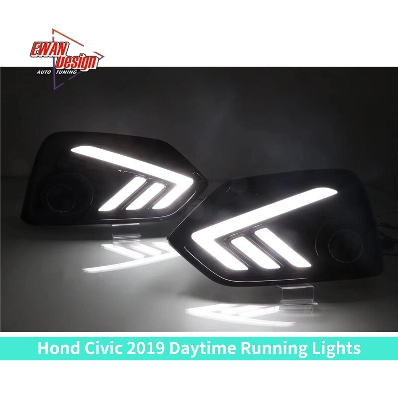 New Type Style Light DRL 2022 Style Daytime Running Lights Light Lens LED Streamer For Civic 2019 2020 Hatchbeck
