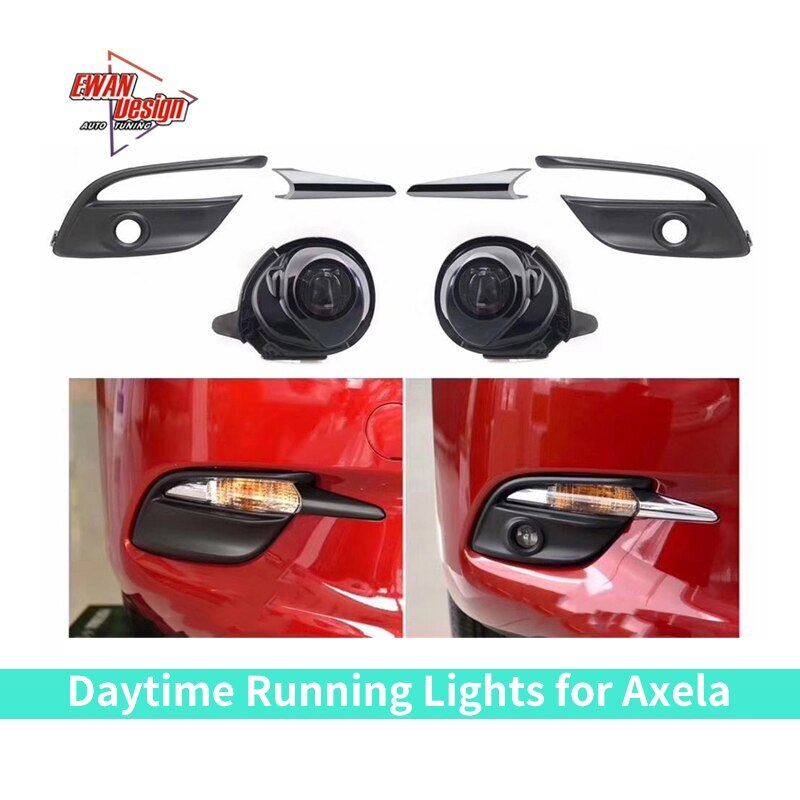 1/Set 2PCS New Type Style Light DRL Fog Lamp  For Axela 2016 - 2019