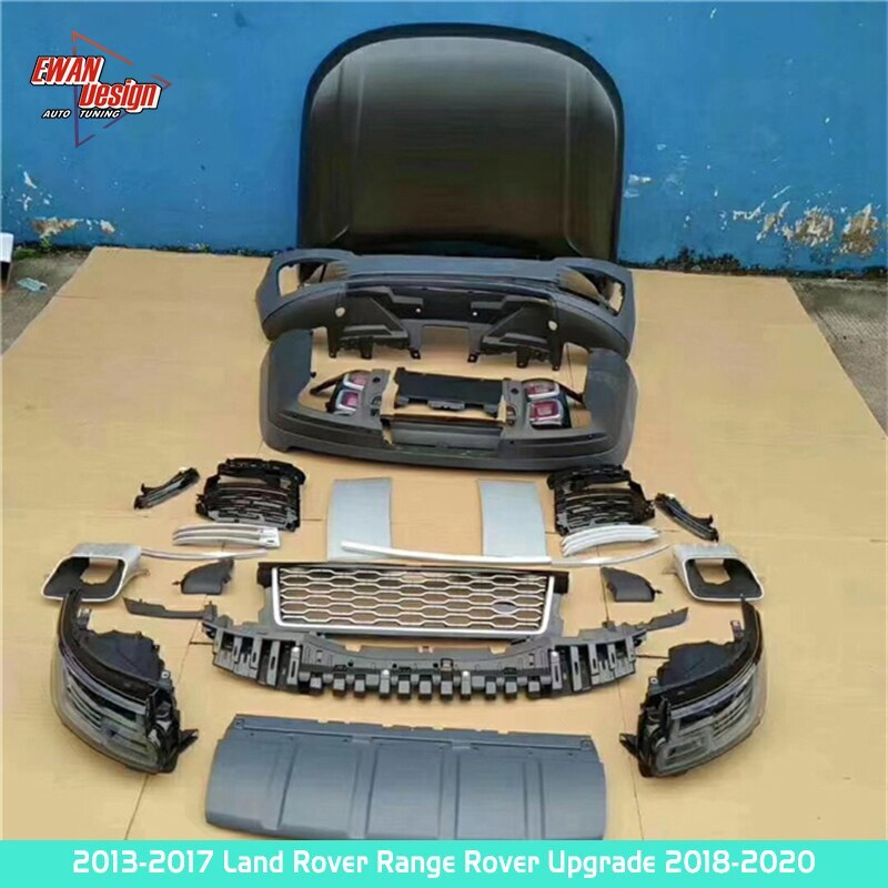 1/Set New Style Body Kit 2020 Range Rover Type Bumper Rear Bumper Side Bumper 2018 Body Kit For Land Rover Range Rover 2013 2017