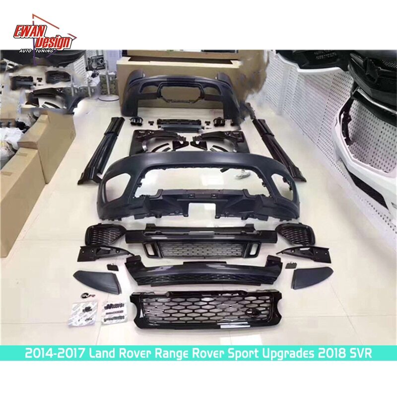 1/Set New Style Body Kit SVR Type Bumper Rear Bumper Side Bumper 2018 Body Kit For Land Rover Range Rover 2013 2017