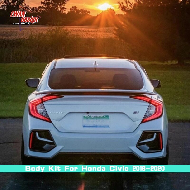 New Type Body Kit New Style Bumper 2016 2020 Upgrade Type R Body Kit for Honda Civic