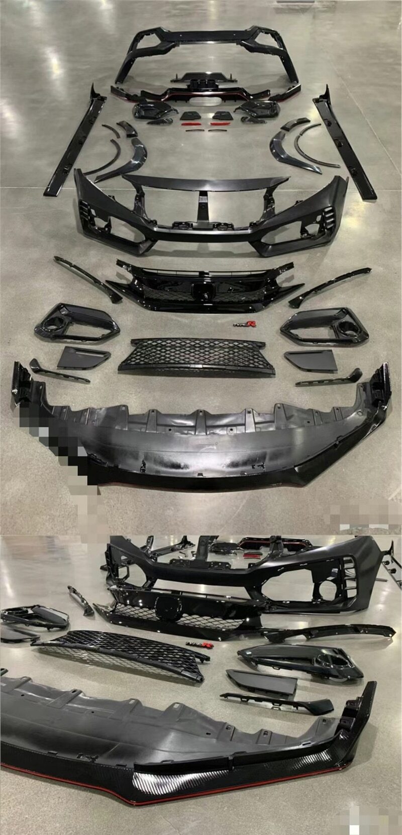 New Type Body Kit New Style Bumper 2016 2020 Upgrade Type R Body Kit for Honda Civic