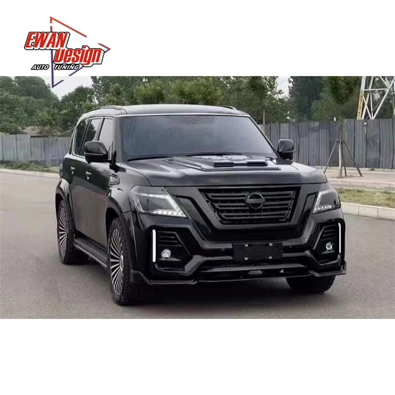 1/Set New Design Body Kit New Type Bumper Rear Bumper Side Bumper Upgrade Body Kit For Nissan Patrol 2017 - 2021