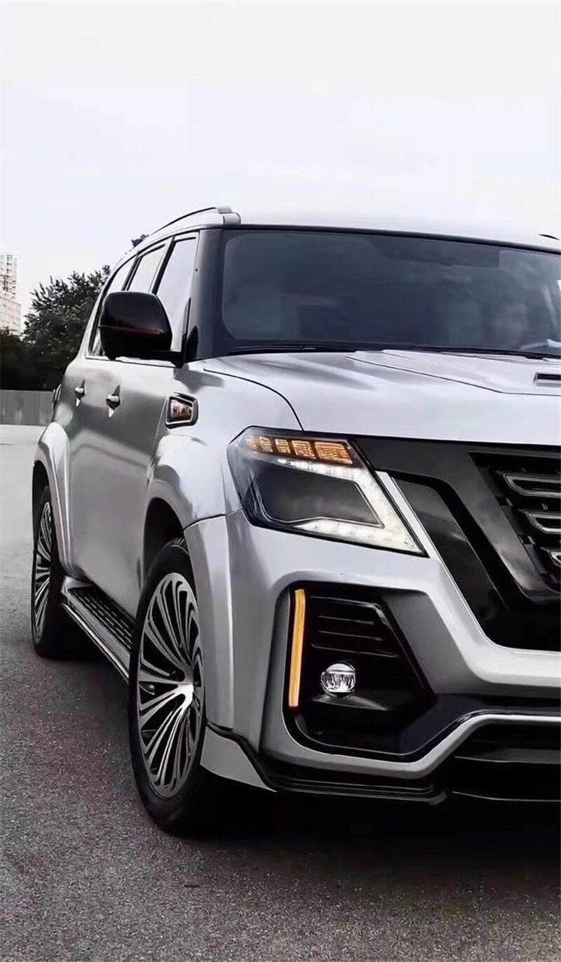 1/Set New Design Body Kit New Type Bumper Rear Bumper Side Bumper Upgrade Body Kit For Nissan Patrol 2017 - 2021