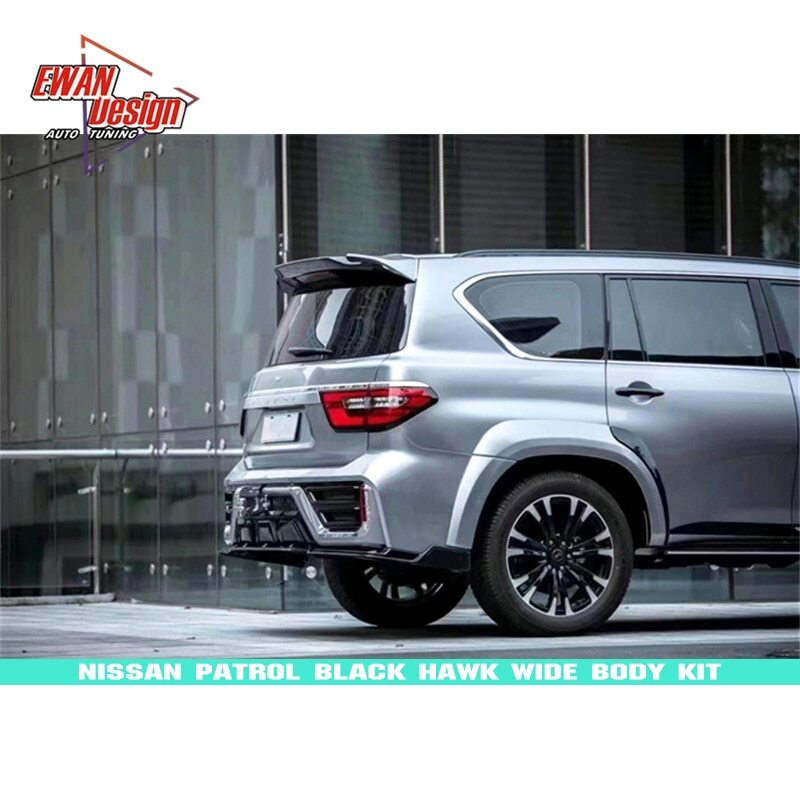 New Type Style Black Hawk Body Kit 2021 Bumper Parts Accessories For Nissan Patrol 2017 - 2020