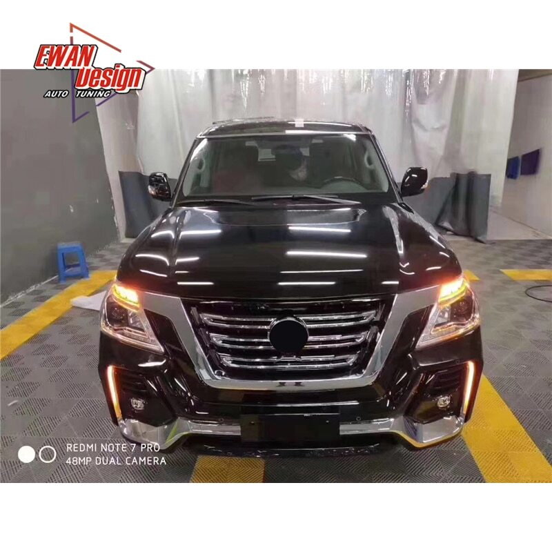 1/Set New Design Body Kit New Type Bumper Rear Bumper Side Bumper Upgrade Body Kit For Nissan Patrol 2017 - 2021