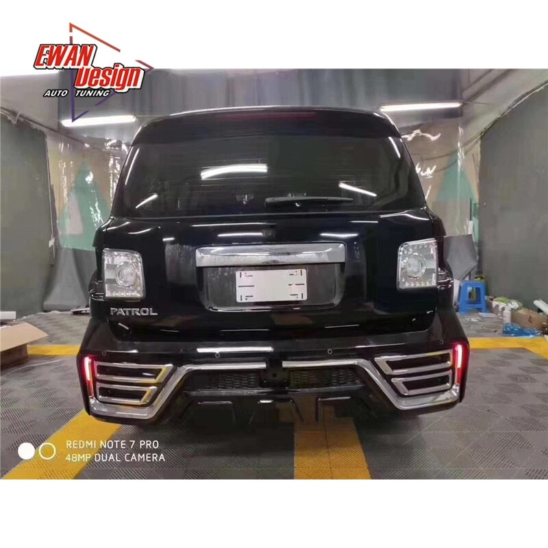 1/Set New Design Body Kit New Type Bumper Rear Bumper Side Bumper Upgrade Body Kit For Nissan Patrol 2017 - 2021