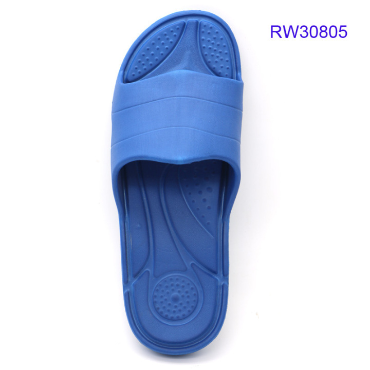 ROWOO Men Shower and Pool Sport Sandal - Slide On Drain Slippers