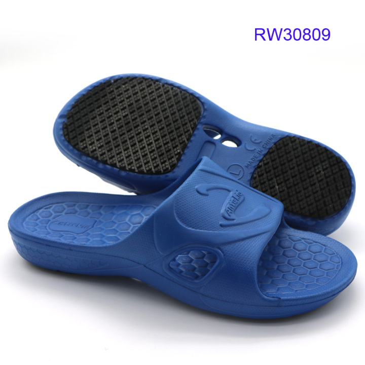 ROWOO Men Shower and Pool Sport Sandal Slide On Drain Slippers