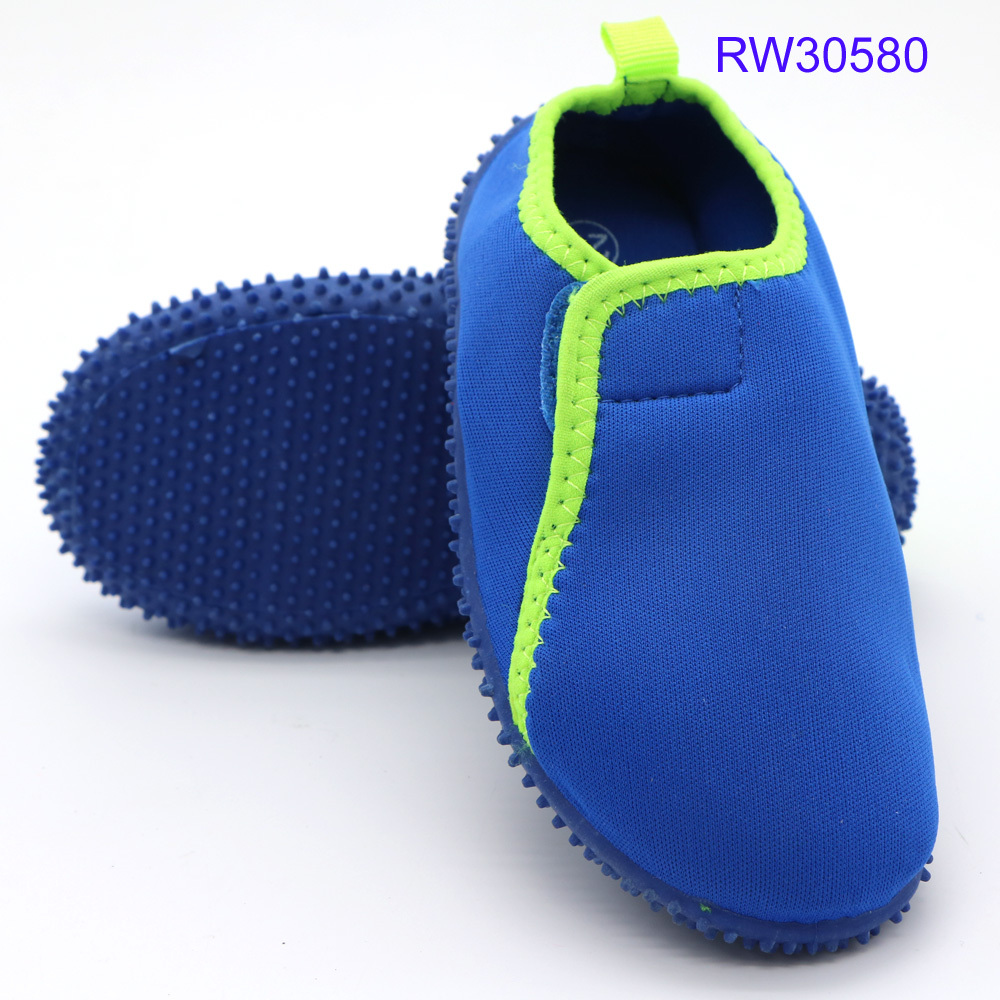 Kid's Blue Velcro Spandex Water Shoe&Aqua Shoe