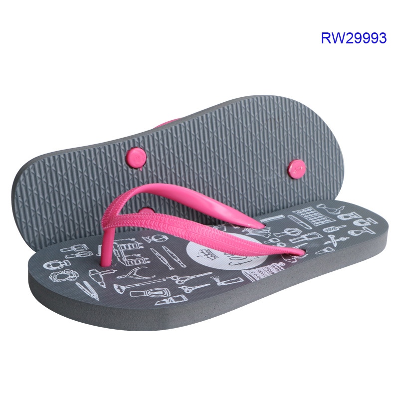 Women's Rubber Flip Flops,Beaches Spa Promotional Use