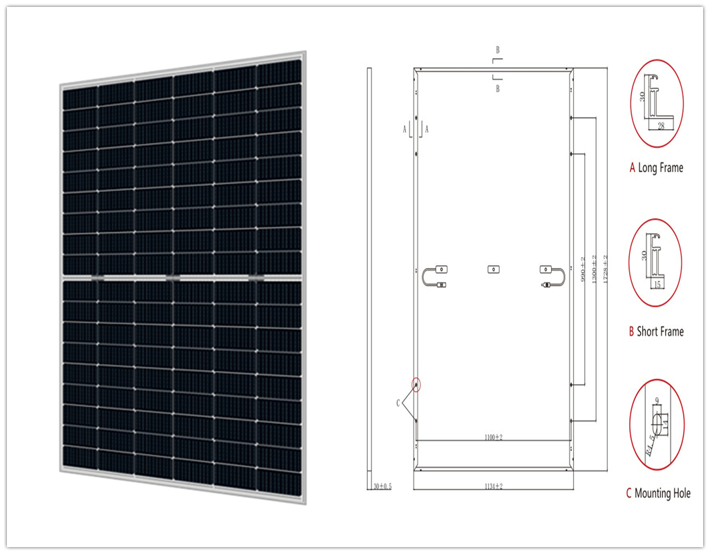 All Black NTOPCON 420W High Efficiency 30years Warranty 108cells 182mm Half Cell 11bb PV Solar Panels Full Black Mono Photovoltaic Solar Modules with TUV