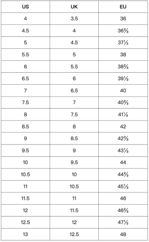 Size Guide