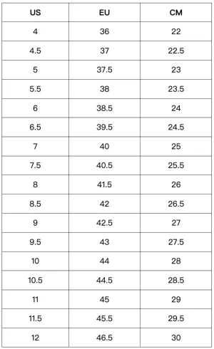 Size Guide