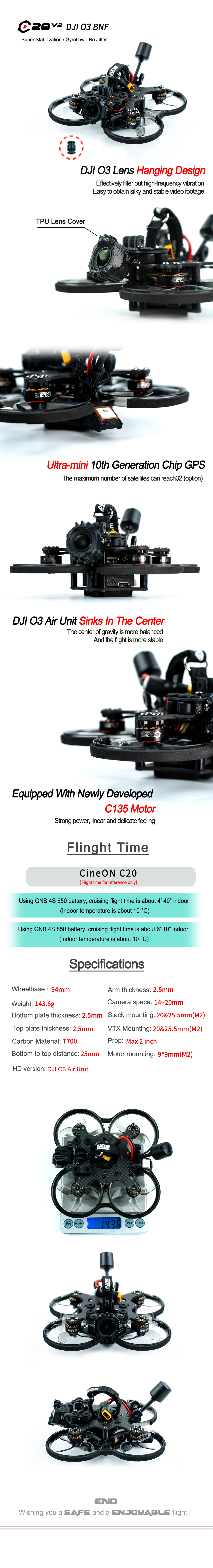 Axisflying cineon C20 V2 / 2 inch sub250g DJI O3 Air Unit fpv drone-4S (Clear Gray) C20 V2 BNF drone cinematic drone,cinewhoop drone,longrange drone,freestyle drone,fpv drone,fpv quads,3.5" cinematic drone,3.5" cinematic quads,3.5" cinewhoop quads,3"cinewhoop quads,3"cinematic quads,the same as dji quads,2.5" whoop,2.5"cinewhoop,2.5"indoor drone,2.5" frame,sub250g,sub250gfpv,2"cinewhoop,2"indoor drone,DJI O3,DJI O3 BNF,DJI O3 DRONE