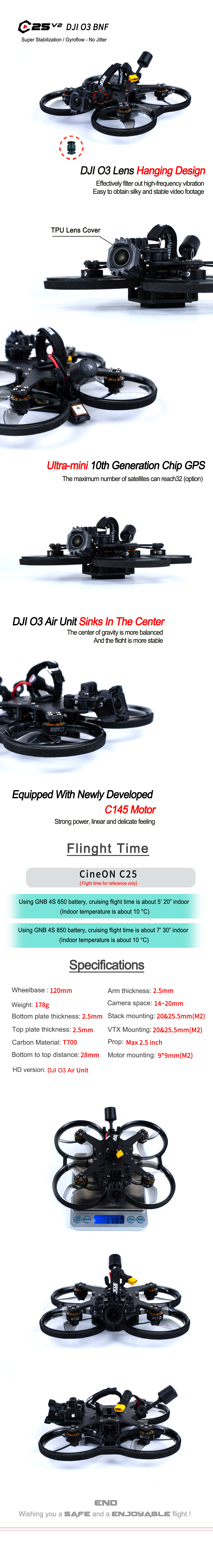 Axisflying cineon C25V2 / 2.5 inch sub250g DJI O3 Air Unit fpv drone -4S (Clear Gray) Z25 BNF drone cinematic drone,cinewhoop drone,longrange drone,freestyle drone,fpv drone,fpv quads,3.5" cinematic drone,3.5" cinematic quads,3.5" cinewhoop quads,3"cinewhoop quads,3"cinematic quads,the same as dji quads,2.5" whoop,2.5"cinewhoop,2.5"indoor drone,2.5" frame,sub250g,sub250gfpv,DJI O3,DJI O3 Air Unit,DJI O3 BNF,DJI O3 DRONE