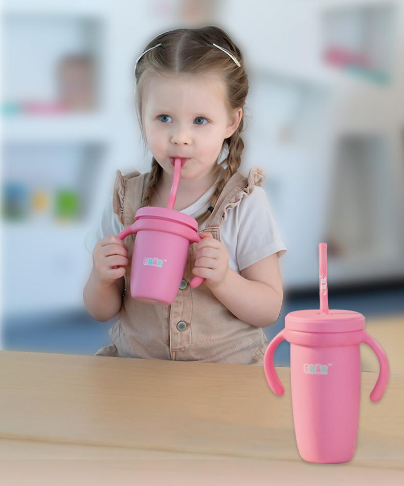 EBÄR Germany  Ebarkids Silicone Toddler Sippy Cup with Straw and