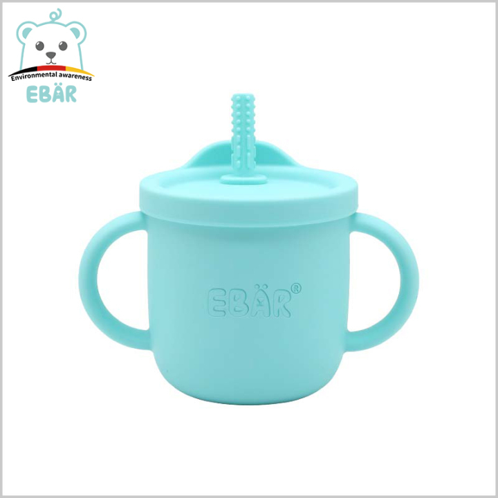 EBÄR Germany  Ebarkids Silicone Toddler Sippy Cup No Spill with Handles  and Lids