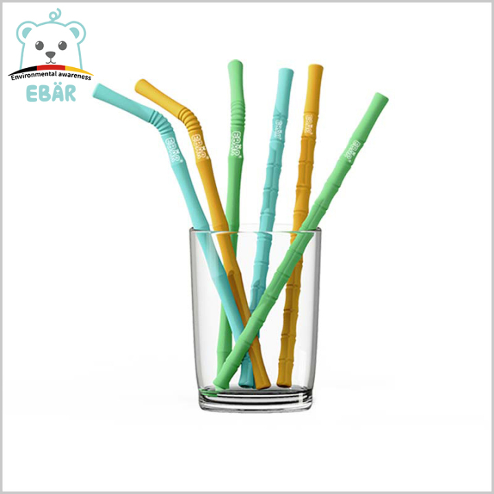 Straws with Case - Reusable Long Soft Foldable Drinking Silicone Straws -  China Drinking Straw, Reusable Straw