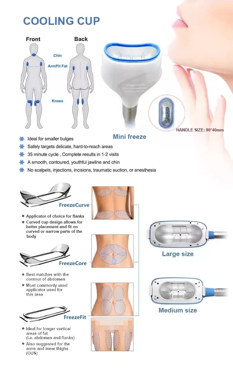 New Arrival 360 lipo cryo cool tech criolipolisis slimming coolsculption fat freezing radio frequency weight loss cryolipolysis machine 5 in 1 360 Cryolipolysis Machine | Honkay cryolipolysis machine,fat freezing machine,criolipolisis slimming machine