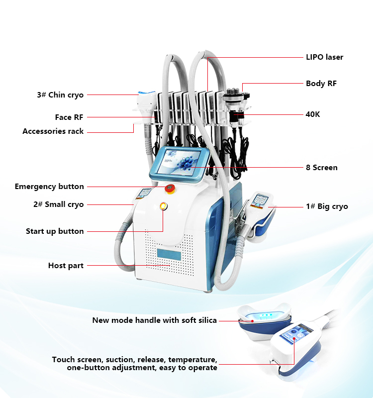Portable 360 Cryolipolysis Lipolaser Cavitation System 5 in 1 Cryo Lipo Laser Cavitation RF Slimming Machine Fat Freezing Device Body Slim Beauty Equipment Portable 5 in 1 Cavitation RF Lipolaser 360 Cryolipolysis Machine cryolipolysis machine,fat freezing machine,cryolipolysis slimming machine