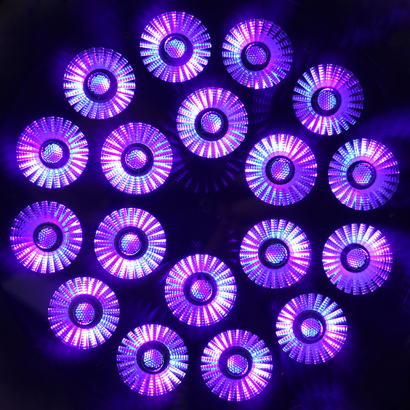 BECEN New Version Outdoor 18X18W RGBWA UV 6in1 IP65 Led Flat