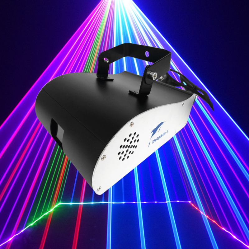 BECEN 2W RGB Dolphin Laser Lights 20Kpps High-speed Laser Projector