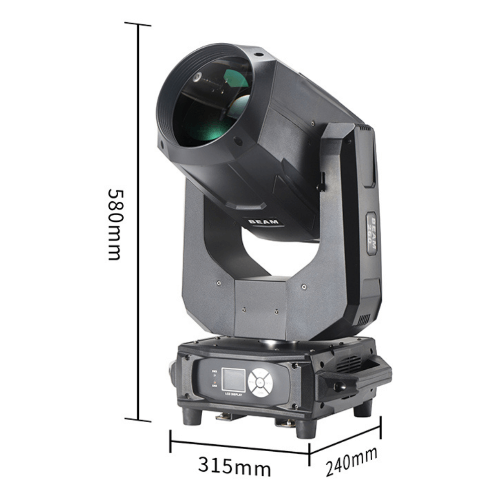 BECEN 260W 9R Beam Moving Head Light DJ Show Stage Pro Lights