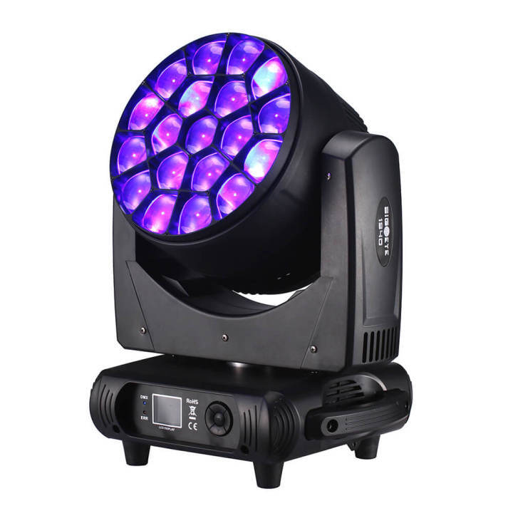 BECEN 19x40W RGBW Big Bee Eye Zoom Wash Led Moving Head Light