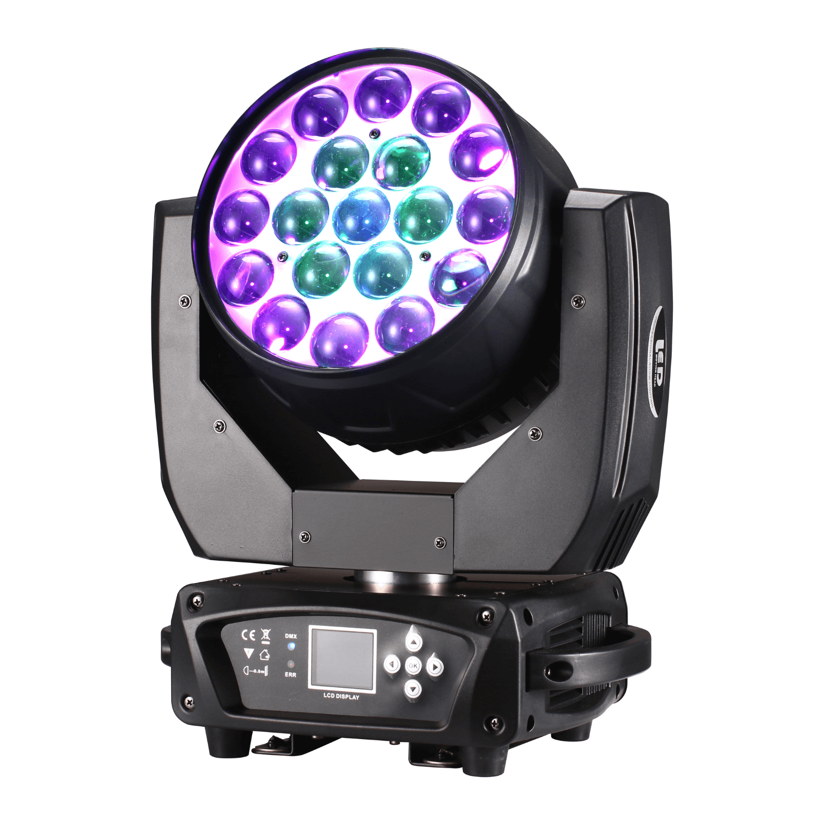 19X15W RGBW 4in1 Zoom Led Moving Head Lights Stage Equipment For