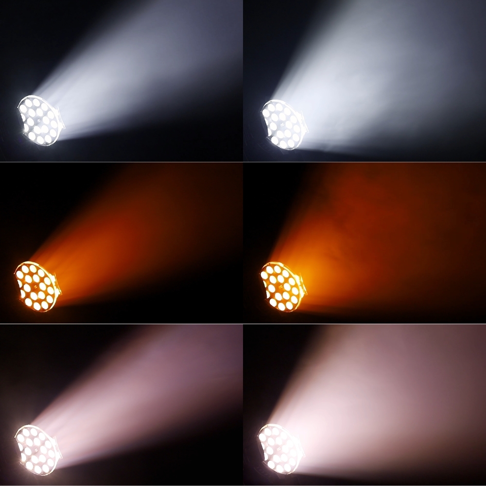 BECEN 18x18W RGBWA UV 6IN1 Zoom Led Par Light Par 64 Led Show Light