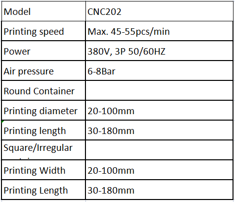 CNC202 Fast Setup Automatic Servo Plastic Glass Bottle Jar Plastic Container Tube Packing LED UV Silk Screen Printing Printer Machine