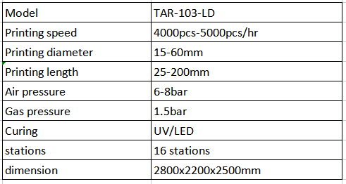 2 color round flat bottle screen printing and tube hot foil stamping printer press machine for metal plastic cosmetics closures TAR-103-LD