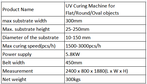 UV dryer silk screen printing UV oven for plastic metal glass containers bottles cups single dual lamp uv curing machine