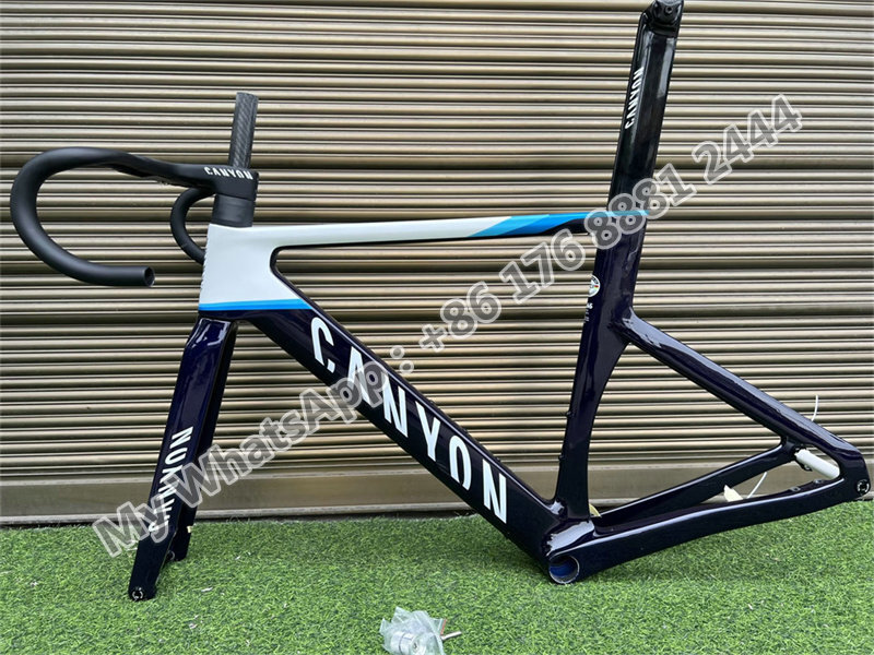 UD Glossy Blue White CANYON AEROAD Carbon Road Bike Frames with XXS XS