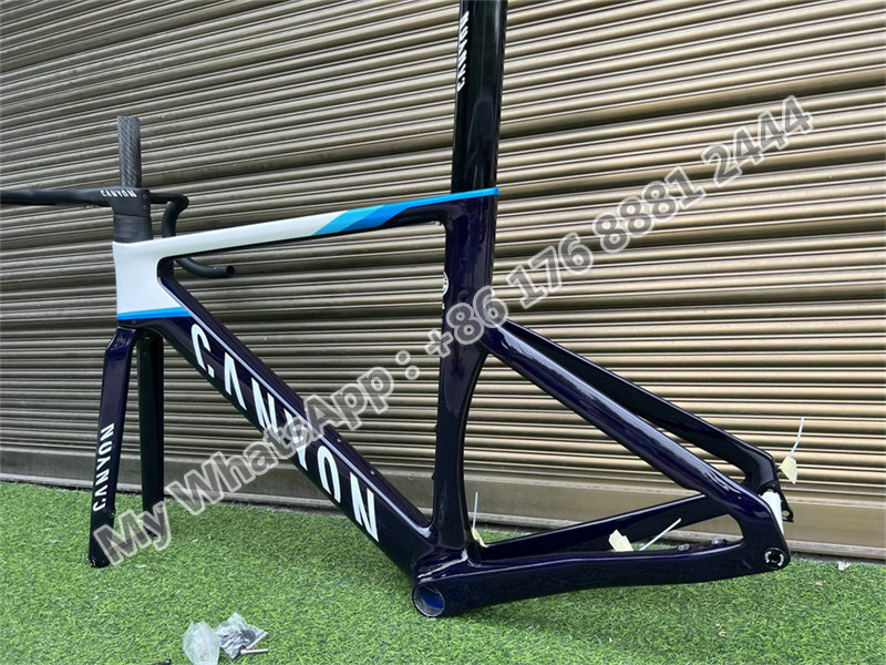 UD Glossy Blue White CANYON AEROAD Carbon Road Bike Frames with XXS XS