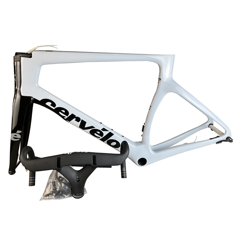 T1000 UD Glossy White Black Cervelo S5 Carbon Road Bike Frames