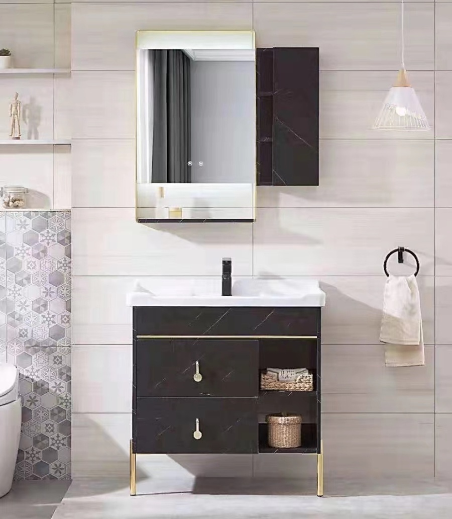 New Design High Density Colorful Laminated PVC bathroom model ke01